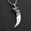Imitation Wolf Tooth Steel Balance Necklace Pendant