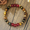 Tiger Eye and Crystal Bead Bracelet for Prosperity
