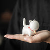 Mini Ceramic Lucky Cat Tea Pet Figurine