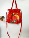 Suzhou Embroidery Drawstring Crossbody Bag