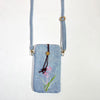 Embroidered Floral Crossbody Bag for Phone and Essentials
