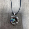 Tibetan Copper Dragon Strength Necklace, Enamel Pendant