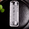 Natural Clear Quartz Heart Sutra Necklace Pendant