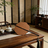 Woven Bamboo Hand Fan with Long Handle