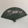 Traditional Chinese Folding Hand Fan with Crane Motifs