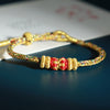 Chinese Zodiac Guardian Deity Bracelet, Hand-Woven Cord
