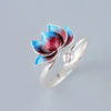 Lotus Flower New Beginning Adjustable Ring