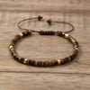 Natural Stone Spacer Bead Bracelet