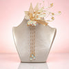 Butterfly Tassel Hair Clip, Gold-Tone Filigree Flower Hairpin