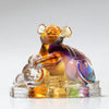 Chinese Zodiac Liuli Glass Figurine, Home Office Decoration