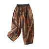 Women's Harem Pants Retro Casual Chinese Frog-Button Design With Pockets