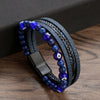 Evil Eye Protection Beaded Multilayered Braided Bracelet