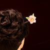 Floral Wood Hairpin with Tassel, Traditional Chinese Style