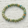 Ceramic Bead Bracelet, Handmade Stretch Elastic Band