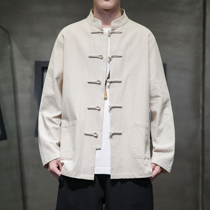 Men's Chinese Tang Suit Cotton Linen Jacket