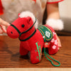 Year of the Horse Plush Doll Bamboo Lotus Home Decoration