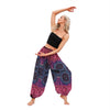 Women's Harem Pants with Compass Print, Loose Yoga Trousers