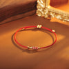 Red String Koi Fish Bracelet with Gold-Tone Charm