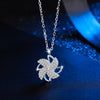 Rotating Cherry Blossom Necklace 925 Sterling Silver