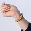 Indonesian Five-Petal Rudraksha Bracelet with Vintage Style