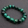 Natural Tiger Eye Bracelet, Polished Stone Beads