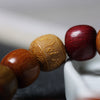 Multi-Wood Bead Bracelet with Six Syllable Mantra