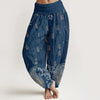 Women's Cotton Harem Pants with 3D Digital Print