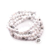108 Mala Beads Bracelet Natural Stone Lotus Charm