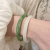 Handmade Glass Bangle Bracelet, Natural Style