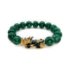FengShui PiXiu Jade Protection Bracelet Green Stone