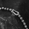 Copper Horseshoe Charm Bracelet with Carved Beads