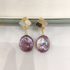 Baroque Pearl Drop Earrings with 925 Silver Posts