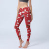 Floral Print Yoga Leggings Women's 3D Stretch Gym Pants