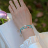 Turquoise and Pearl Beaded Bracelet, Chinese Style