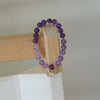 Amethyst Crystal Moon Star Bracelet