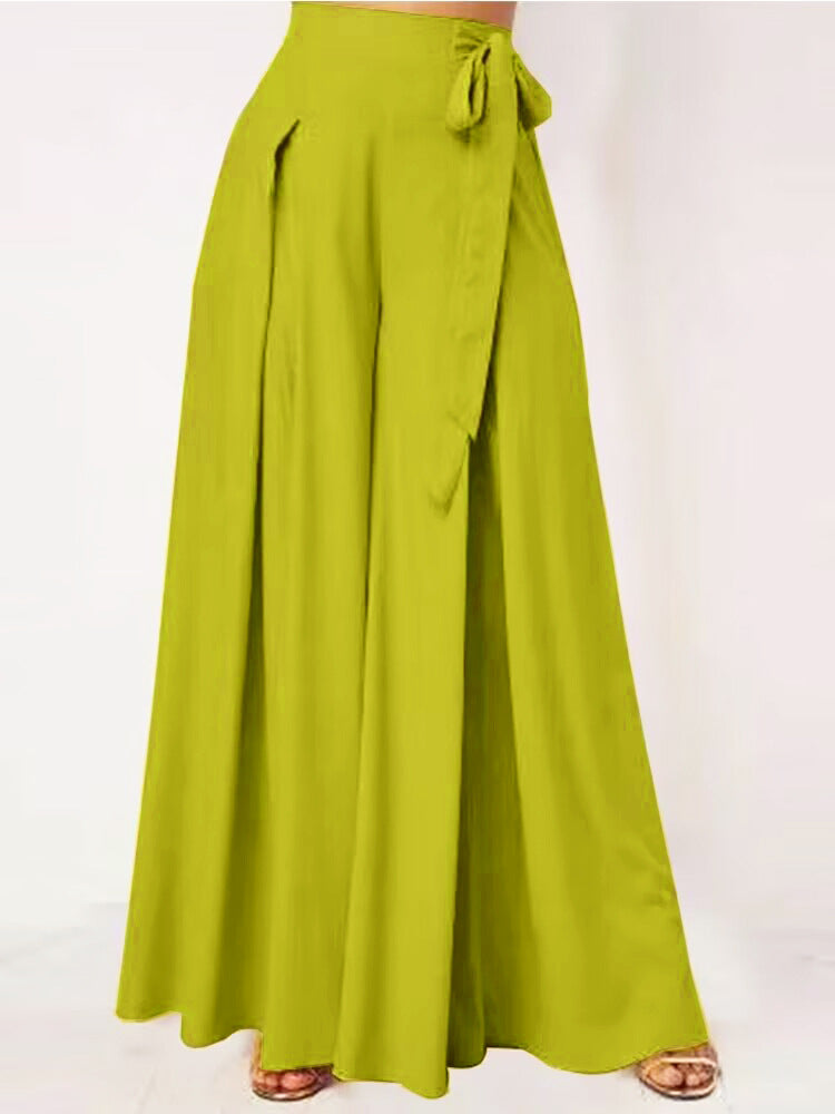 Women's Wide Leg Pants Casual Drawstring Pockets