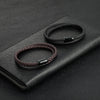 Braided Leather Red String Protection Magnetic Buckle Bracelet