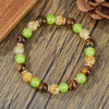 Tiger Eye and Crystal Bead Bracelet for Prosperity