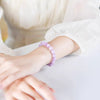 Kunzite Beaded Bracelet in Lavender Purple