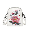 Embroidered Floral Crossbody Bag, Small PU Shoulder Purse