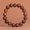 Lightning Struck Jujube Wood Bracelet Engraved Taoist Protection Beads