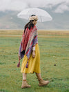 Tibetan Shawl Soft Warm Knitting Cloak Winter Tibetan Tassel Scarf