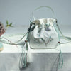 Embroidered Flowers Canvas Tote Shoulder Bag Handbag