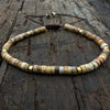 Natural Stone Spacer Bead Bracelet