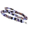 Purple Imperial Stone Lotus Mala Bracelet