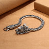 Copper Dragon Strength Silver Tone Retro Braided Bracelet