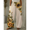 Women's Harem Pants Cosmic Sun Moon Star Print Elastic Waist