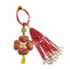 Song Brocade Four Leaf Clover Keychain with Tassel