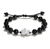 Pixiu Bracelet with Cat's Eye or Strawberry Quartz