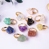Natural Crystal Gemstone Amethyst Ring